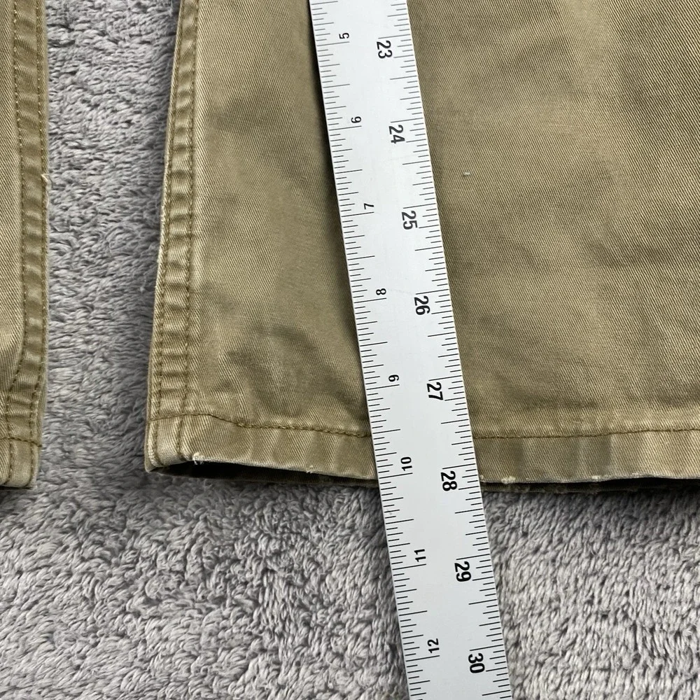 Levis Straight Pants Men 36x30 Tan Khaki Chino Flat‎ Front 100% Cotton
